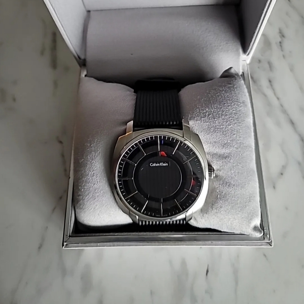 NEW Calvin Klein K5M3X1 Men Watches Black K5M3X1D1